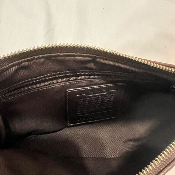 Coach Y2K Brown Signature Demi Suede East West Mini Bag - Picture 12 of 12